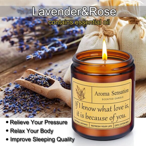 New Lavender Eucalyptus Candle - Picture 5 of 9